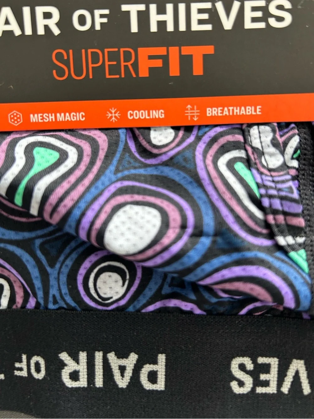 NWT Pair of Thieves SuperFit Boxer Briefs 2-Pack Purple Gray Small